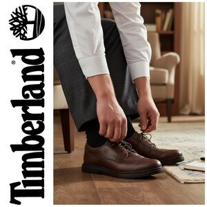 Timberland Waterproof Brown Leather Oxfords Lace Up Dress Shoes Men's Size 11